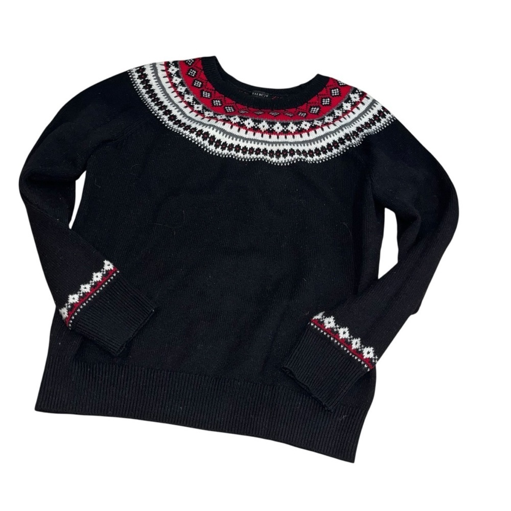 Elegant Black and Red Women's Sweater